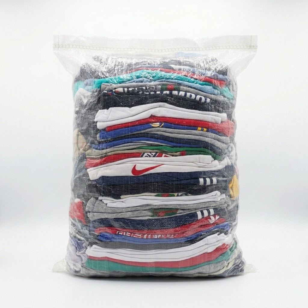 BRANDED T-SHIRT SACK - GRADE AB - 100 PIECES